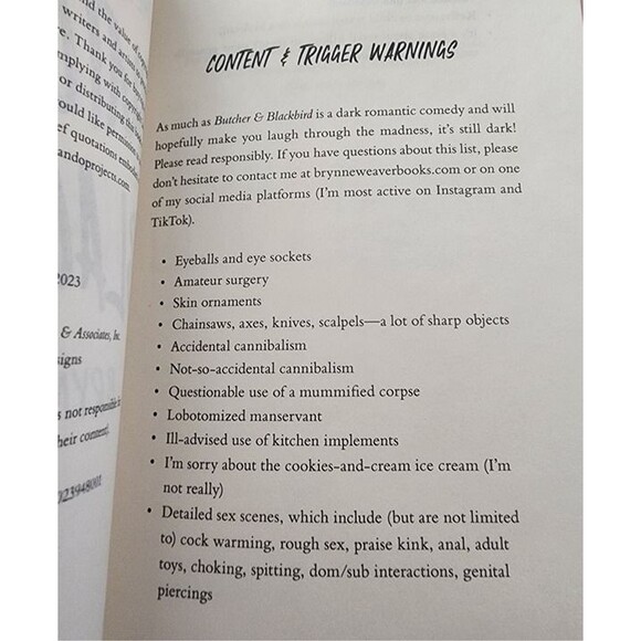 Butcher & Blackbird-Brynne Weaver-Trade paperback book-The Ruinous Love Trilogy - Picture 8 of 9